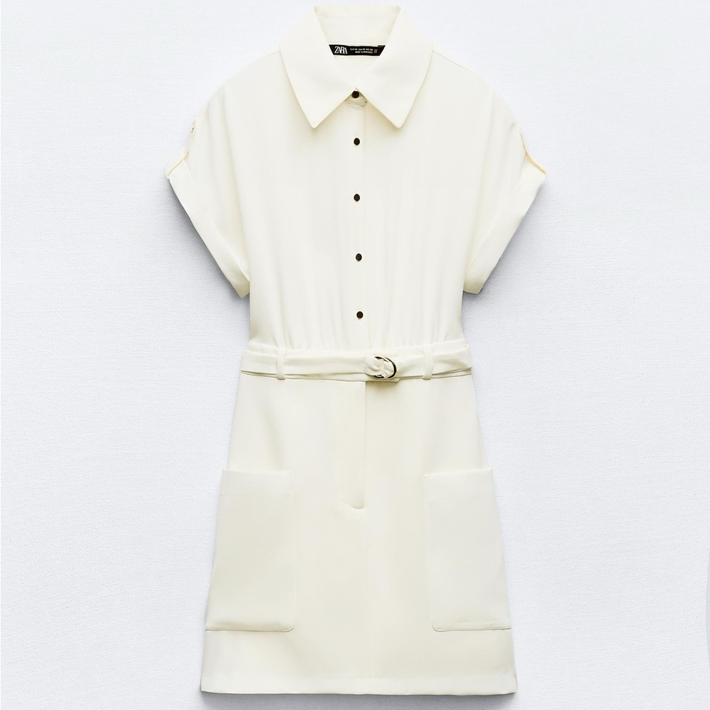 ZARA BELTED MINI DRESS